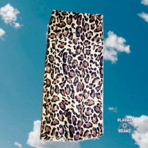 Leopard Lola Lightweight Sheer Woven Raw Hem Scarf